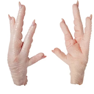 Frozen chicken paws